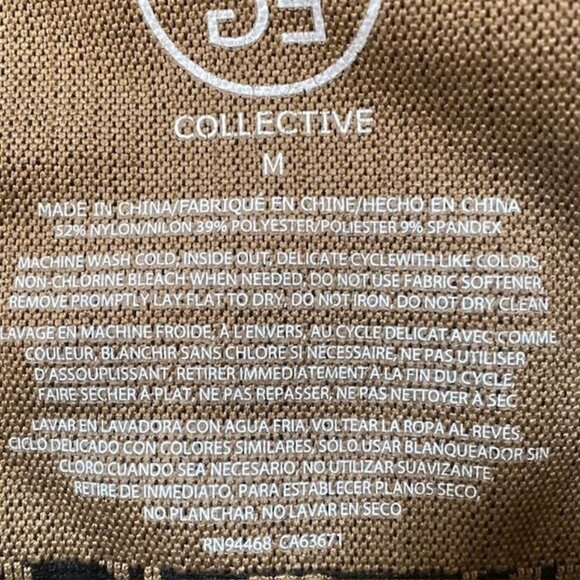 Sage Collective Jacquard Rib Knit Leggings Brown Sepia Tint Size,  Medium - Picture 7 of 9